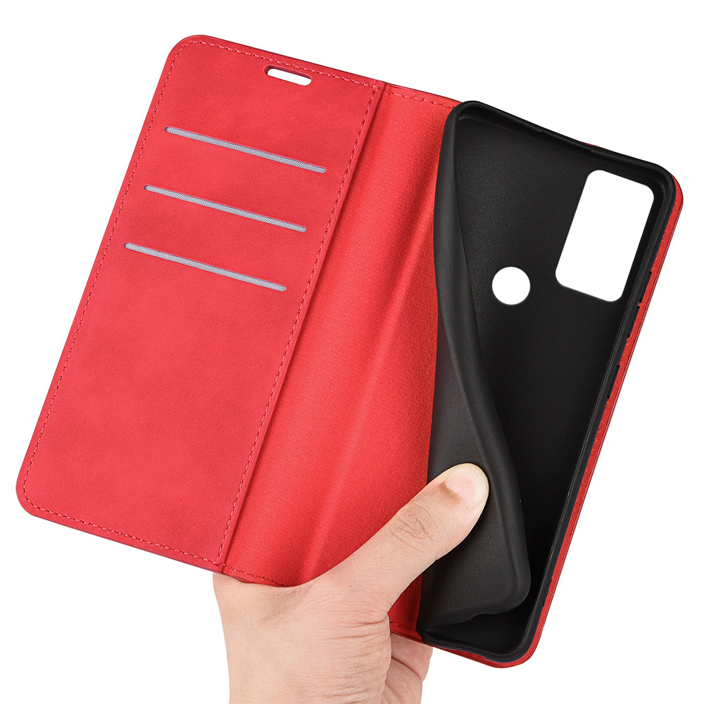 For Motorola Moto G Play (2023) 4G Skin-touch Feeling PU Leather Flip Cover Magnetic Auto-absorbed Stand Wallet Phone Case For Motorola Moto G Play (2023) 4G Skin-touch Feeling PU Leather Flip Cover Magnetic Auto-absorbed Stand Wallet Phone Case